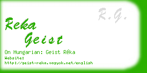 reka geist business card