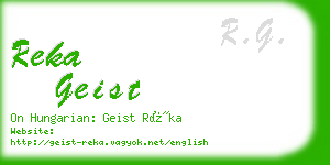 reka geist business card
